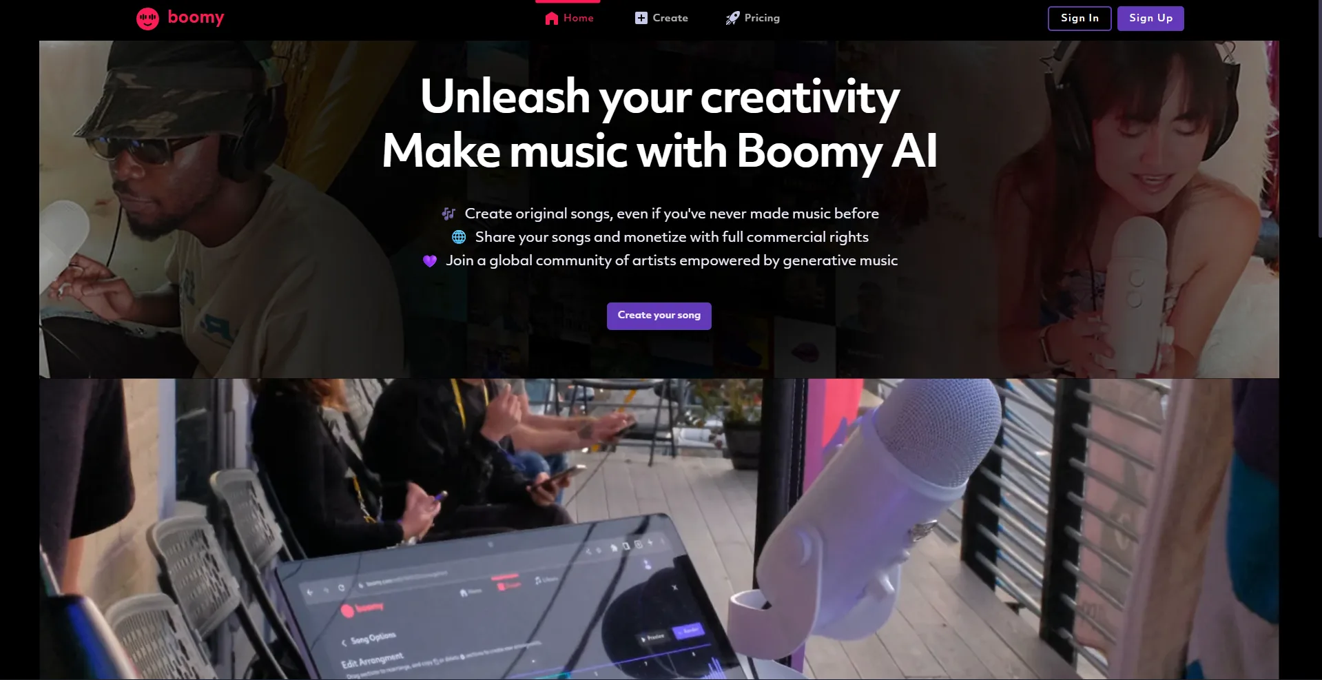 Boomy: AI Music Generator with Monetization on Spotify & 40+ Platforms