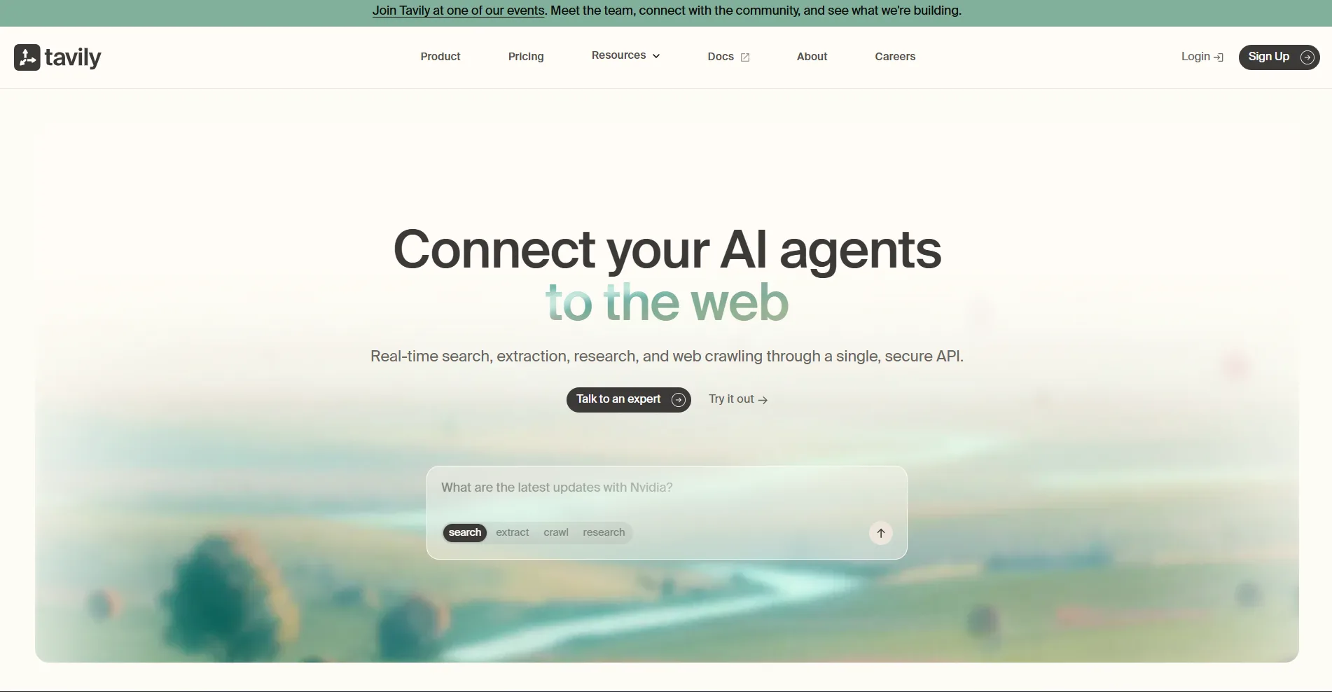 Tavily: Search AI API for Agents and RAG Pipelines