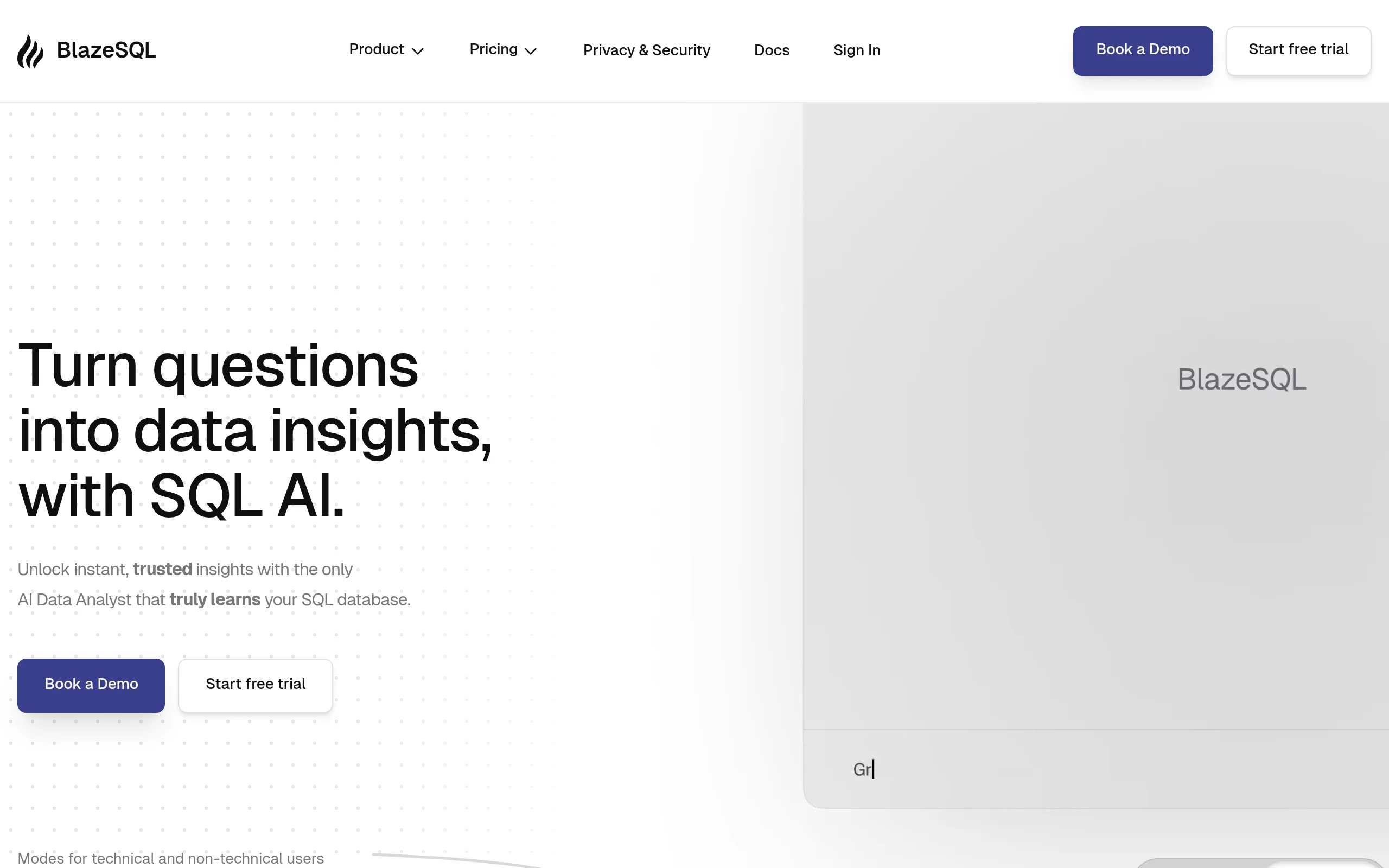 BlazeSQL: AI-аналитик для SQL-баз данных без знания SQL