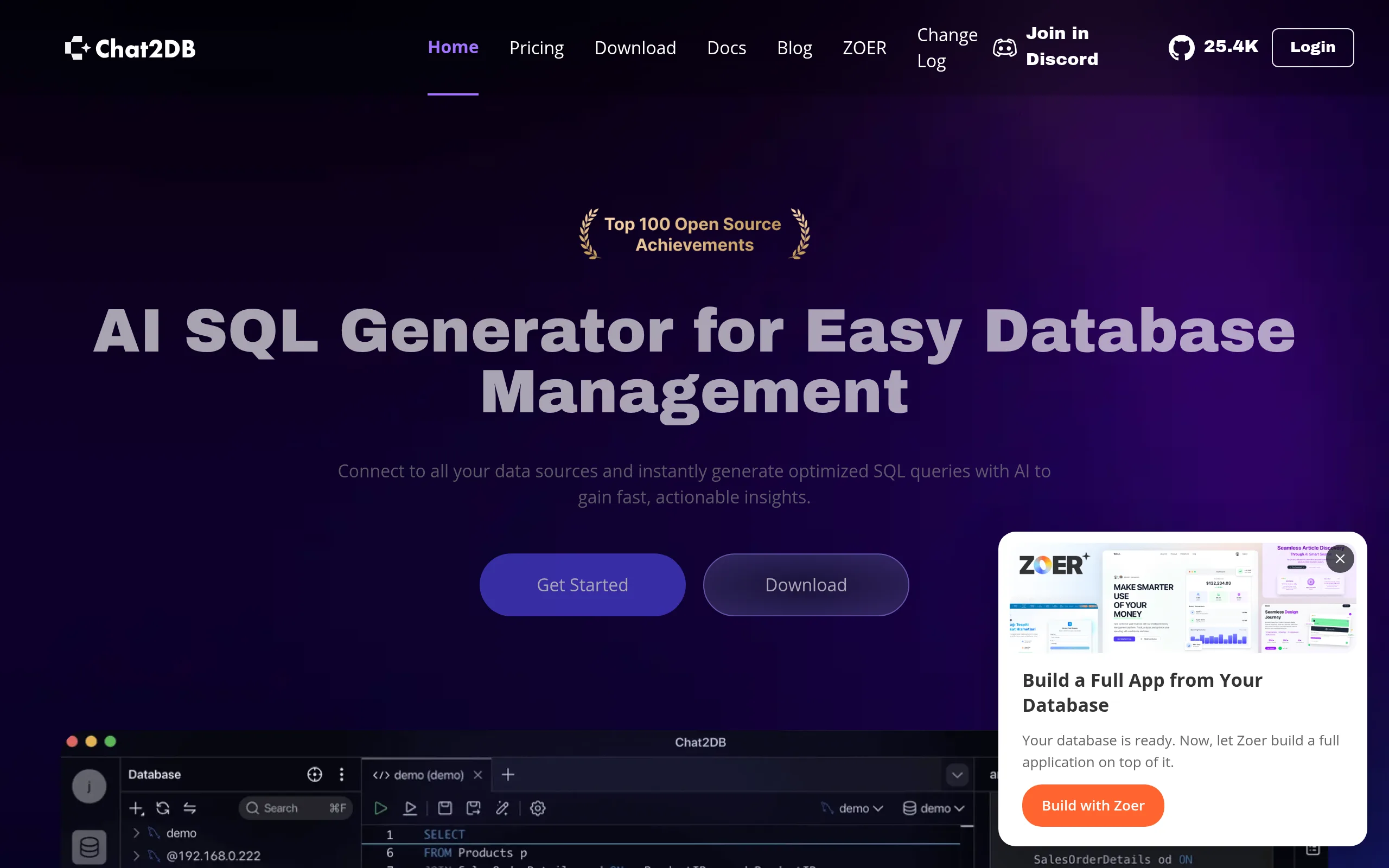 Chat2DB: AI-инструмент Text-to-SQL для управления базами данных
