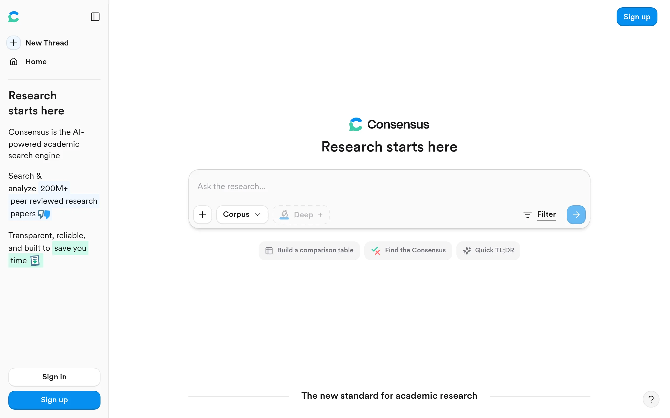 Consensus: AI-поиск по 220 млн научных статей с цитатами