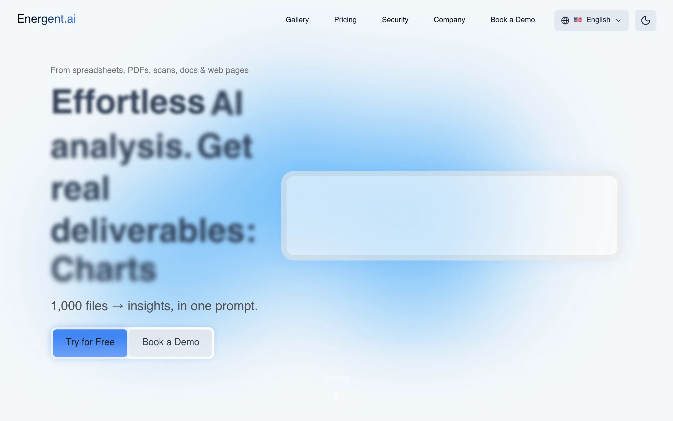 Energent.ai: AI-аналитик данных для автоматических инсайтов из файлов