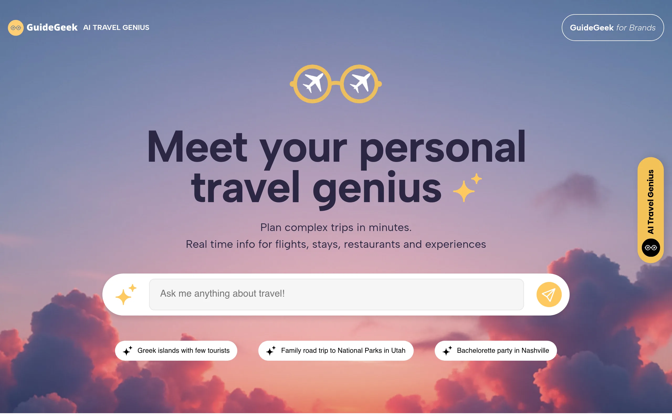 GuideGeek: ИИ-планировщик путешествий в мессенджерах