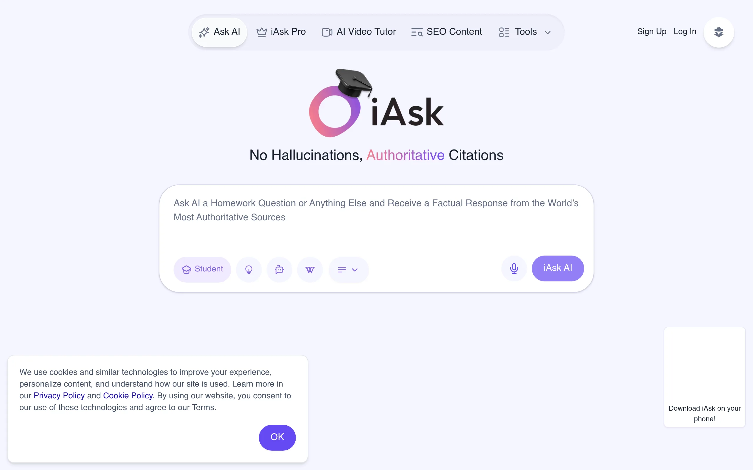 iAsk.AI: бесплатный AI-поисковик с защитой приватности