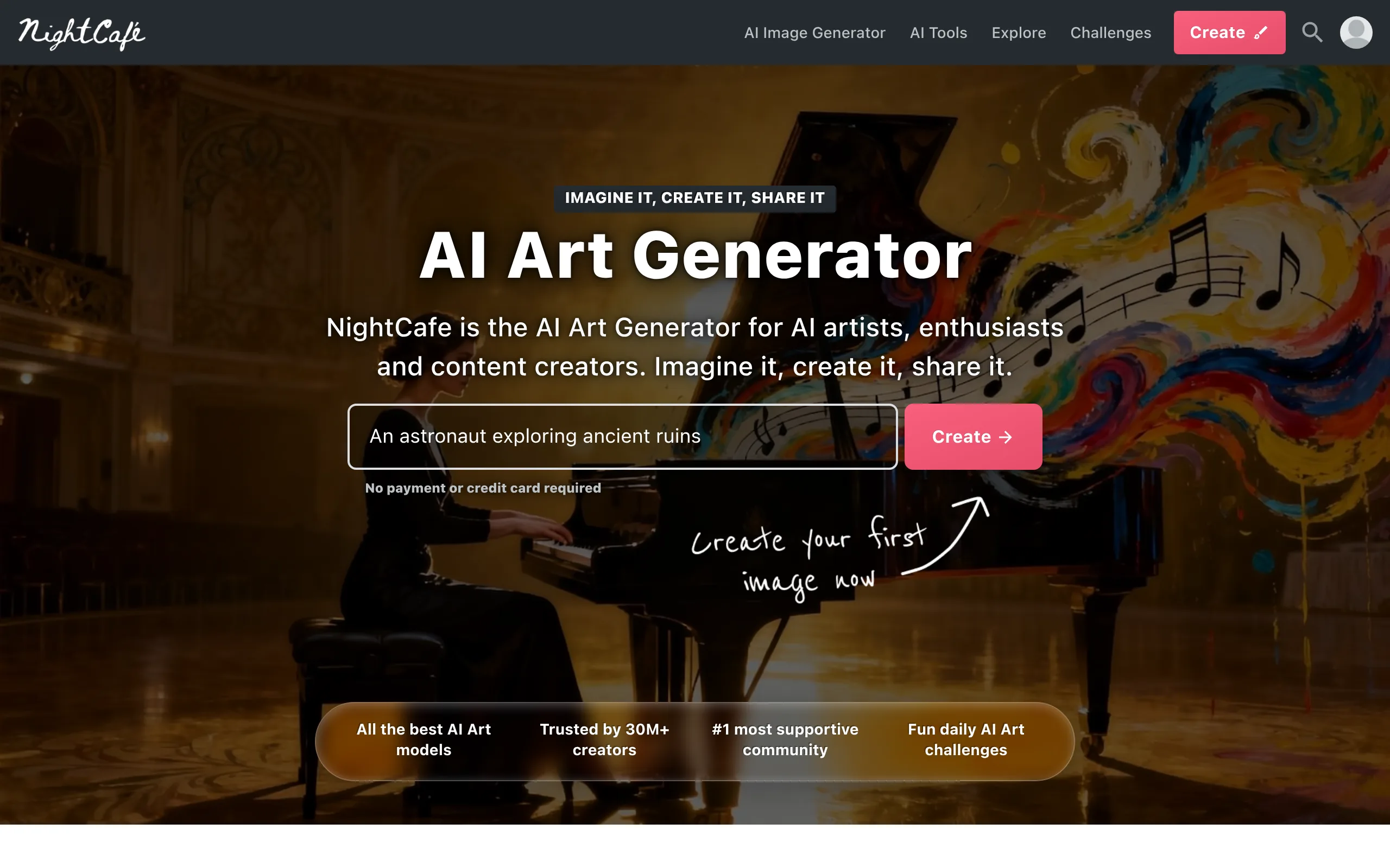 NightCafe Creator: AI-генератор арта с 30 млн пользователей
